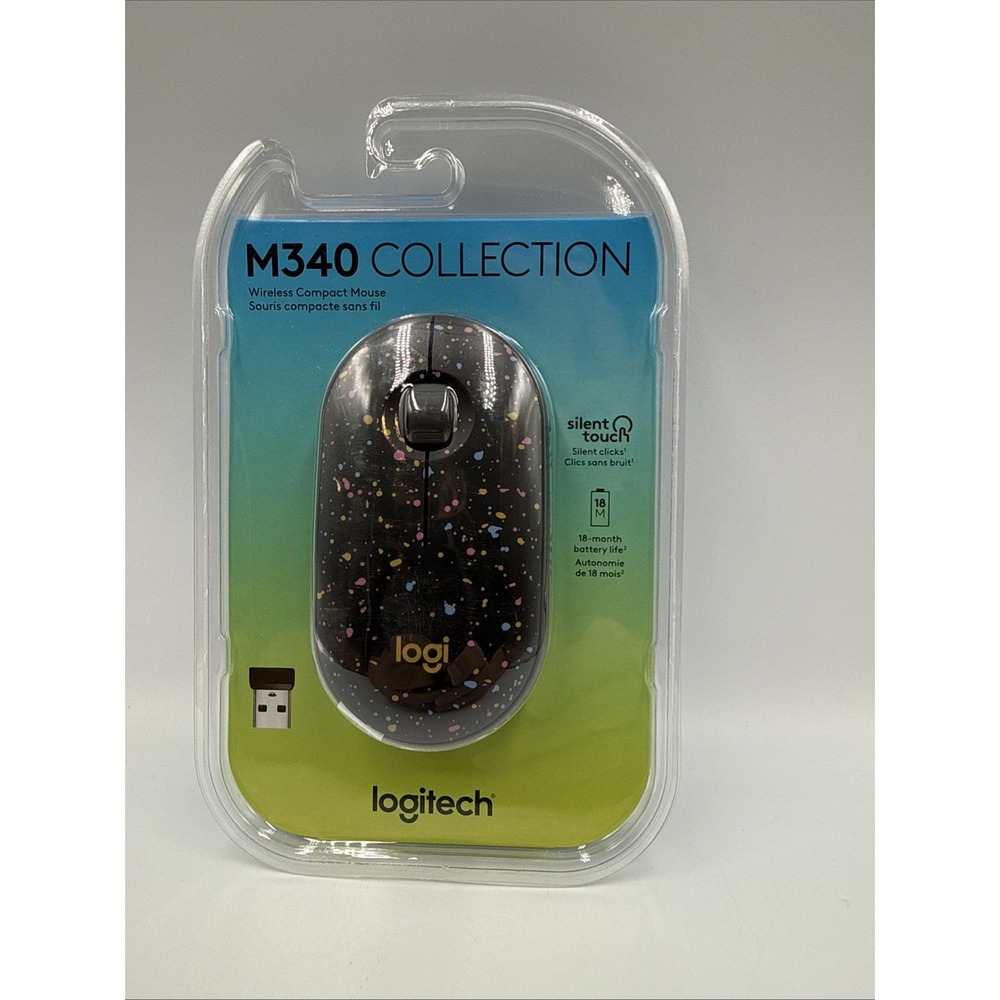 Logitech Wireless Mouse - M340 - Design Collection (Speckles)
